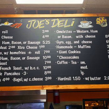 Joe's Deli & Grocery - Breakfast Menu - Joe's Deli 121 Wall St., Kingston. NY - (845) 853-8313 - Grocery Near Me - Kingston, New York Joe's Deli & Grocery - Breakfast Menu - Joe's Deli 121 Wall St., Kingston. NY - (845) 853-8313 - Grocery Near Me - Kingston, New York
