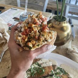 Wow, wow, wow..!!! The best shawarma we ever had. We also had  the eggplant with tahini sauce and that was also amazing.