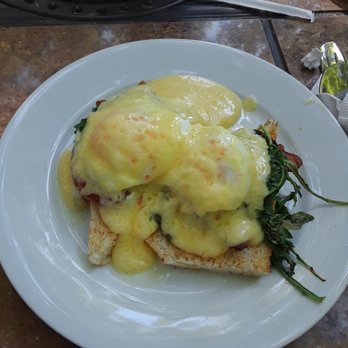 Wild Fig Kitchen - Tomato bacon Benedict, lovely! needs salt - Breakfast & Brunch Near Me - Coarsegold, California