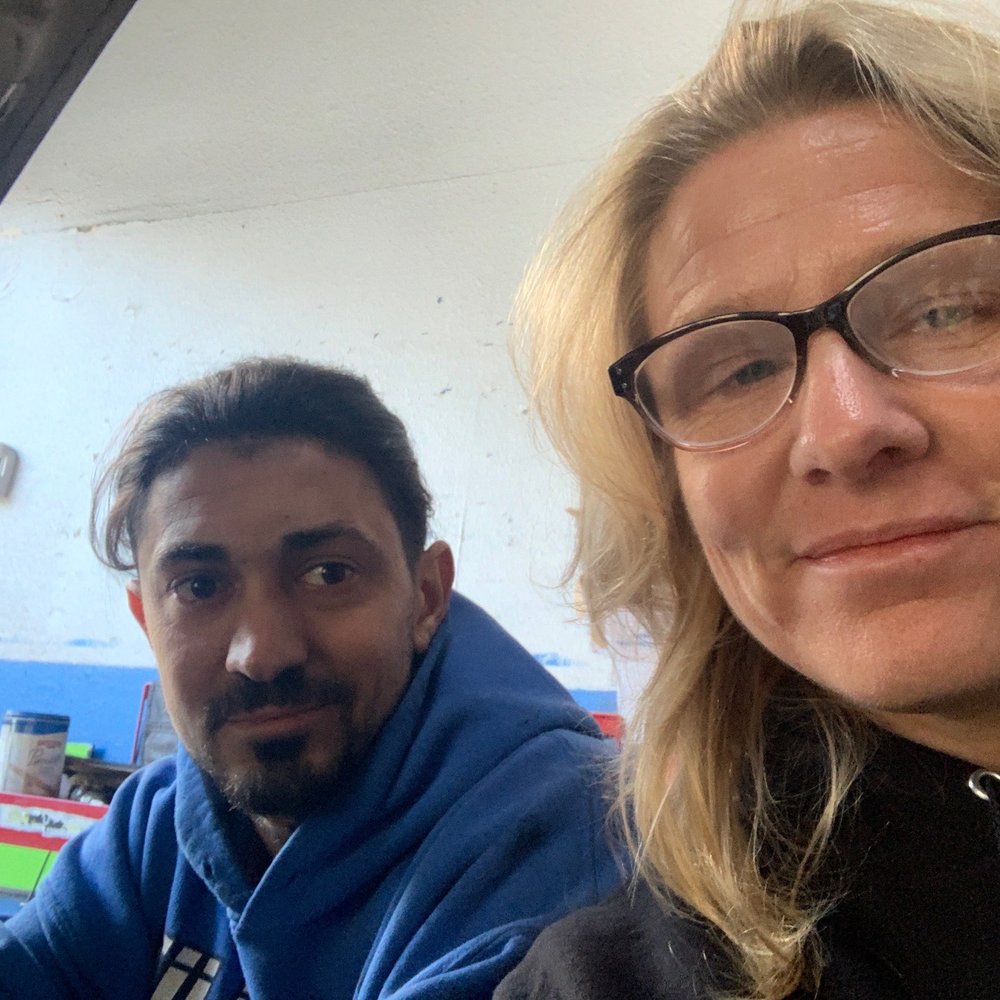 Dany and I while he diagnosed the issues with my Ford Pickup Dany and I while he diagnosed the issues with my Ford Pickup