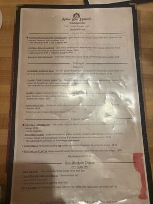Menu photo 2 Andreas Keller German Restaurant Leavenworth, WA