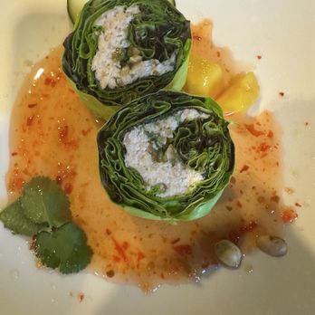 Sansei Seafood & Sushi Bar - Crab and mango hand roll. - Japanese Near Me - Waikoloa, Hawaii Sansei Seafood & Sushi Bar - Crab and mango hand roll. - Japanese Near Me - Waikoloa, Hawaii
