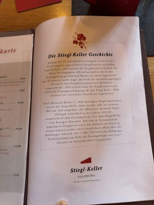 Menu photo 2 Stiegl-Keller Salzburg, 5 Menu photo 2 Stiegl-Keller Salzburg, 5