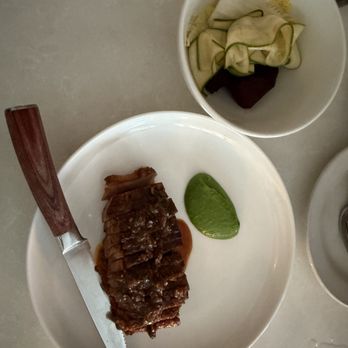 Mish Mish - A whole roasted duck breast (for two) with accoutrements - Mediterranean Near Me - Philadelphia, Pennsylvania