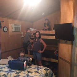 Adventure Bound Camping Resorts - The comfort cabin sleeping area!