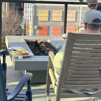 Lake Tahoe AleWorX Reno - Outdoor, upper deck seating with firepit - Brewpubs Near Me - Reno, Nevada