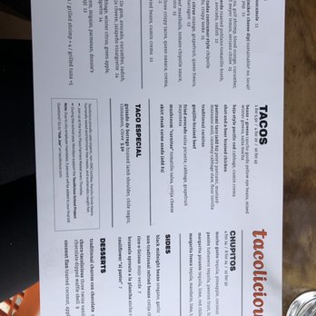 Tacolicious - Food menu - Cocktail Bars Near Me - San Francisco, California Tacolicious - Food menu - Cocktail Bars Near Me - San Francisco, California