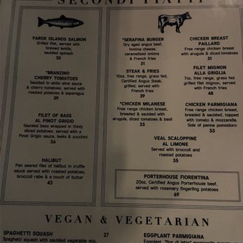 Serafina Tribeca - Menu - Bars Near Me - New York, New York