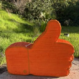 Orange Like-button piñata Orange Like-button piñata