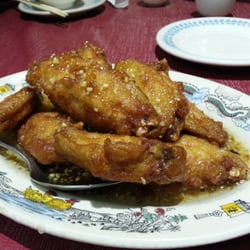 Golden Lion Restaurant - Honey garlic chicken wings!