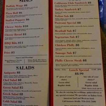 Buffalo's Pizza - Updated Menu; Summer '19 - Pizza Near Me - West Sacramento, California