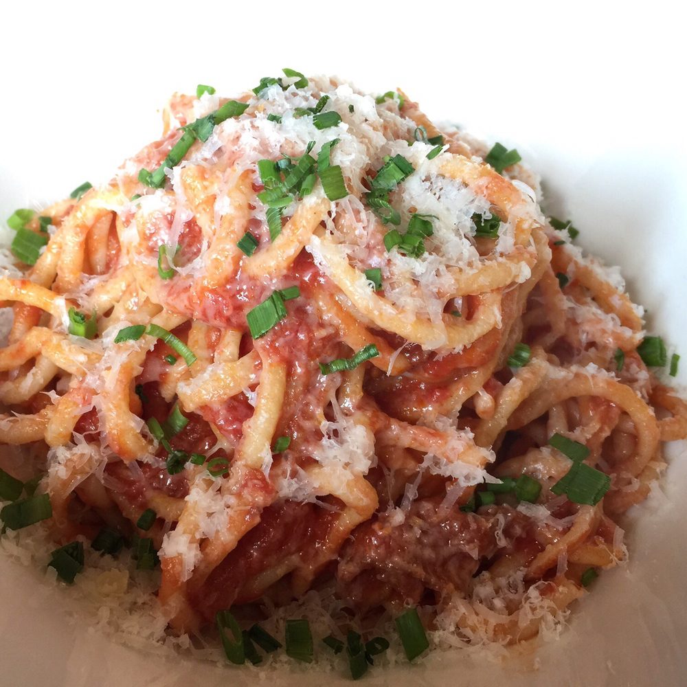 Levetto - Bucatini - fresh made pasta from scratch (awesome) - Italian Near Me - Toronto, Ontario