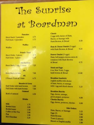 Menu photo 3 The Sunrise At Boardman Boardman, OR Menu photo 3 The Sunrise At Boardman Boardman, OR