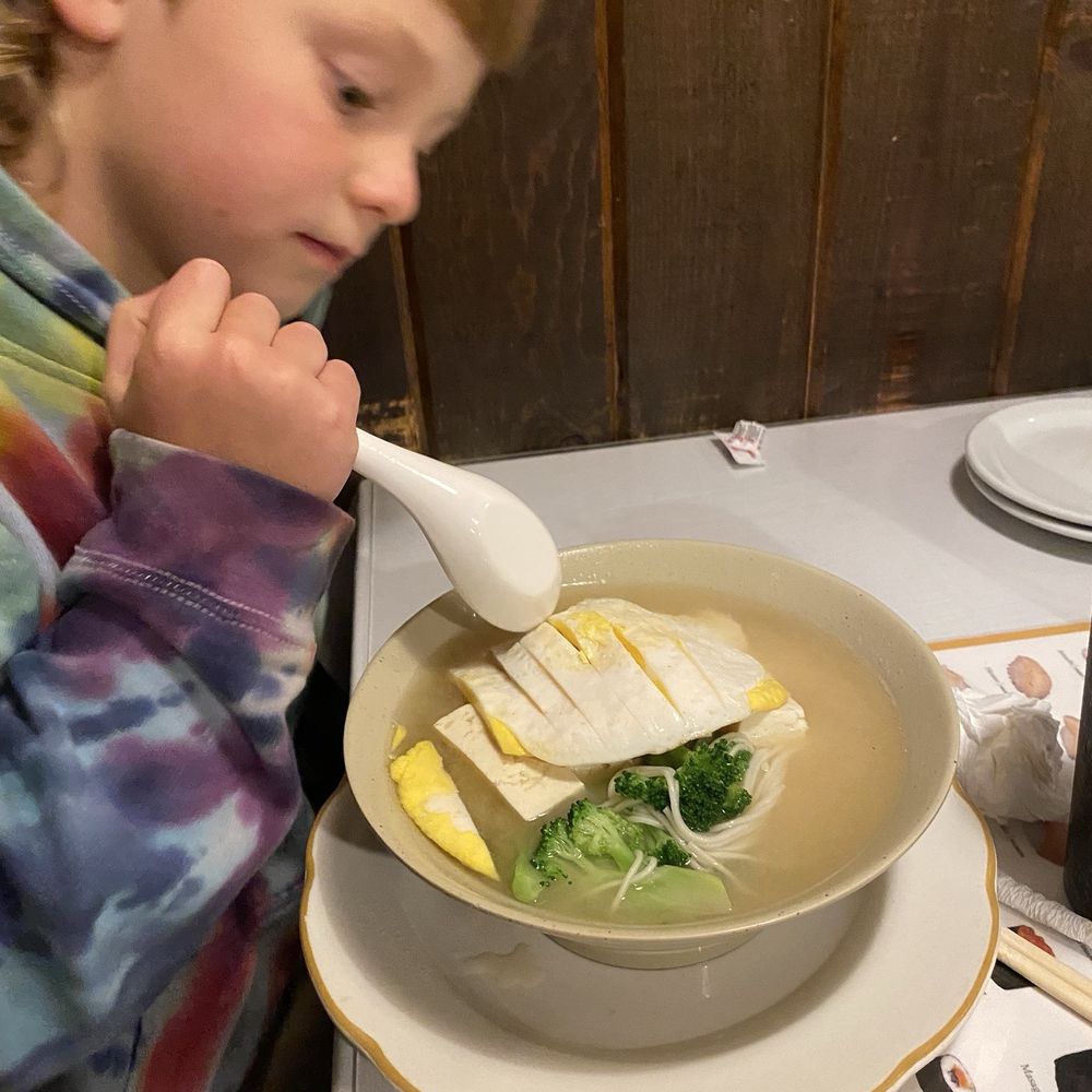 Off The Hook Sushi - Miso ramen with egg broccoli and tofu. - Sushi Bars Near Me - Fort Bragg, California Off The Hook Sushi - Miso ramen with egg broccoli and tofu. - Sushi Bars Near Me - Fort Bragg, California