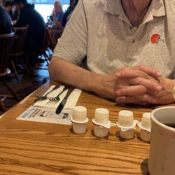 Cracker Barrel Old Country Store - Having a cup of delicious coffee and waiting for my cat fish dinner.