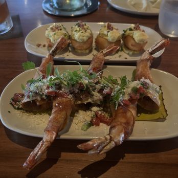 Nick's Manhattan Beach - Shrimp taquitos  Deviled eggs - American Near Me - Manhattan Beach, California