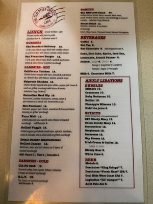 Menu photo 3 The Old Post Office Cafe Carnelian Bay, CA Menu photo 3 The Old Post Office Cafe Carnelian Bay, CA