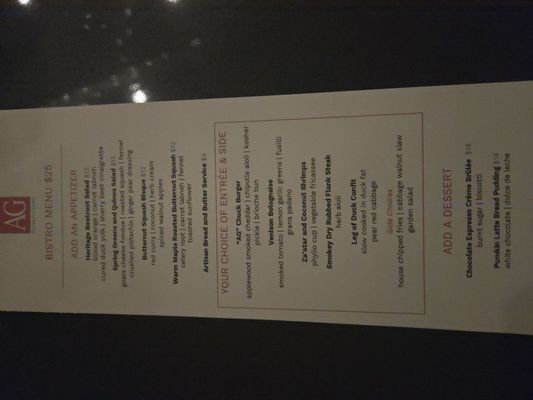 Menu photo 6 AG Inspired Cuisine Niagara Falls, ON Menu photo 6 AG Inspired Cuisine Niagara Falls, ON