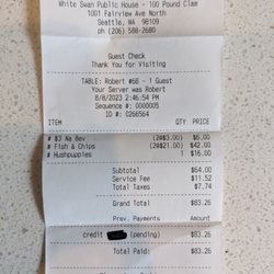 user provided The 100 Pound Clam photo