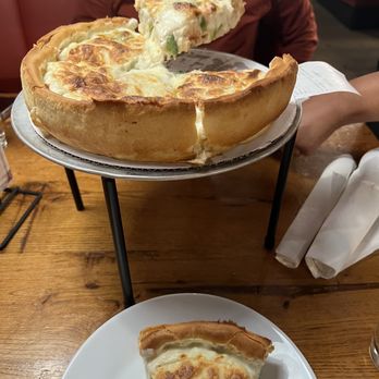 Giordano's - Chicken Alfredo deep dish pizza - Pizza Near Me - Chicago, Illinois Giordano's - Chicken Alfredo deep dish pizza - Pizza Near Me - Chicago, Illinois