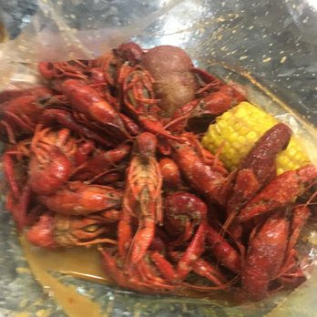 Drunken Oyster - 2 lbs of boiled crawfish with corn & potatoes - Seafood Near Me - Spring, Texas
