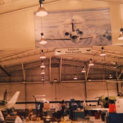 Learjet - Something I painted  10'x 20' middle of building № 1.