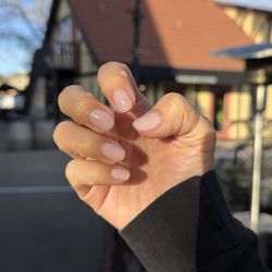 Enchante Cottage Spa & Nails - Love is in the Bare gel nails with builder