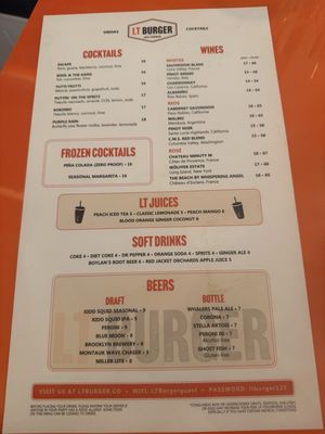 Menu photo 1 LT Burger Sag Harbor, NY Menu photo 1 LT Burger Sag Harbor, NY