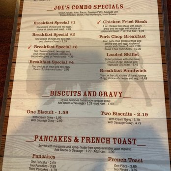 Buffalo Joes - Breakfast menu - American Near Me - Pawhuska, Oklahoma Buffalo Joes - Breakfast menu - American Near Me - Pawhuska, Oklahoma