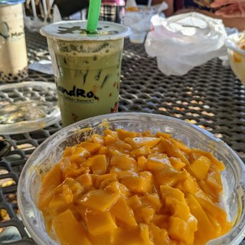 MandRo Teahouse - Matcha strawberry and mango bingsoo - Bubble Tea Near Me - Davis, California MandRo Teahouse - Matcha strawberry and mango bingsoo - Bubble Tea Near Me - Davis, California