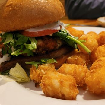 Phoebe's Diner - Crab cake club with tots - Breakfast & Brunch Near Me - Austin, Texas