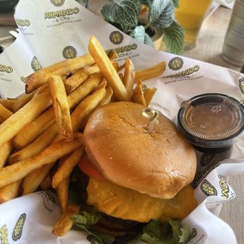 Armando & Sons Butcher Shop - Classic burger and fries - Meat Shops Near Me - Reno, Nevada