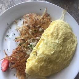 Green eggs and ham omelet
