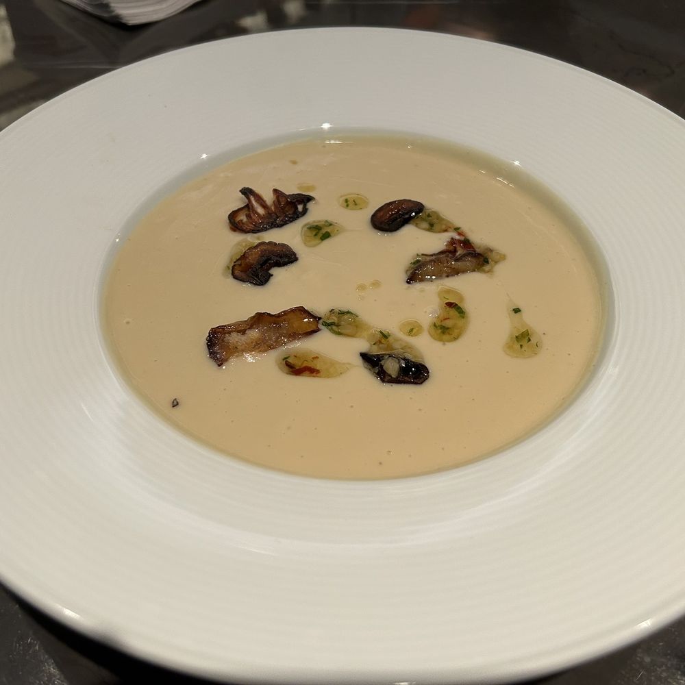 Ramsay's Kitchen - Vegan potato cashew soup - New American Near Me - Las Vegas, Nevada Ramsay's Kitchen - Vegan potato cashew soup - New American Near Me - Las Vegas, Nevada