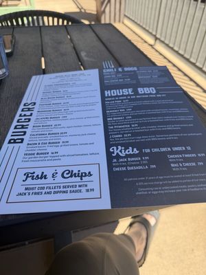 Menu photo 1 Jacks Sports Grill Springdale, UT