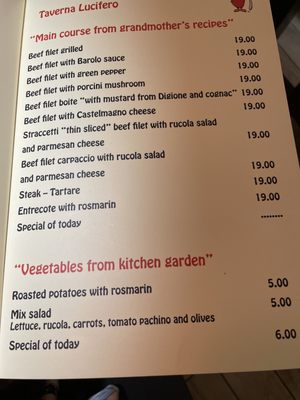 Menu photo 6 Taverna Lucifero Rome, RM Menu photo 6 Taverna Lucifero Rome, RM