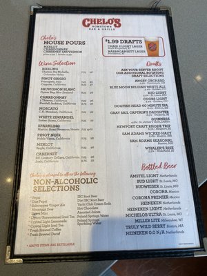 Menu photo 1 Chelo's Greenville, RI