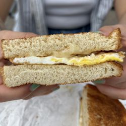 The Cracked Mug - Bacon egg and cheese