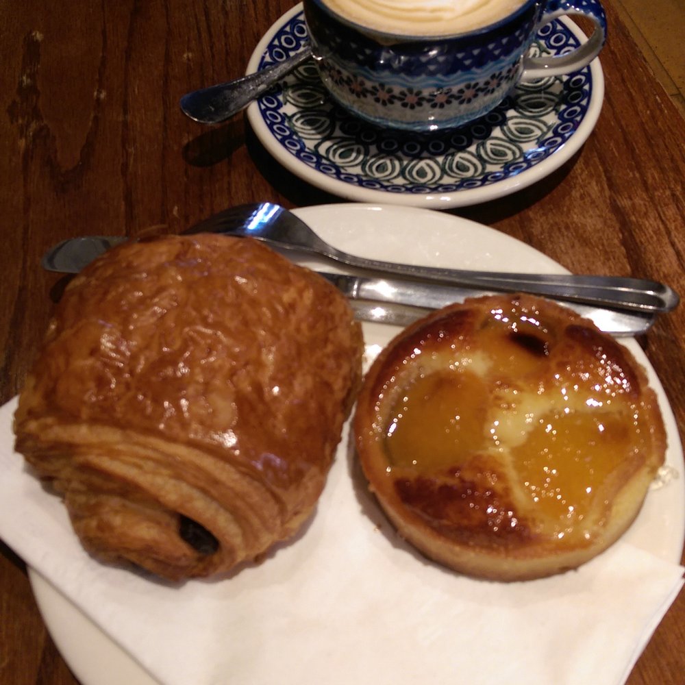 Gryphon Cafe - Chocolate croissant and apricot tart - Coffee & Tea Near Me - Wayne, Pennsylvania Gryphon Cafe - Chocolate croissant and apricot tart - Coffee & Tea Near Me - Wayne, Pennsylvania