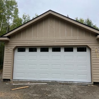 Alaska No 1 Door Service - New construction top panel with windows - Garage Door Services Near Me Alaska No 1 Door Service - New construction top panel with windows - Garage Door Services Near Me