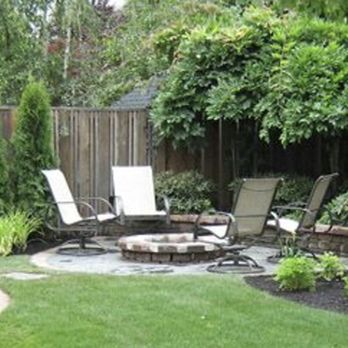 America's Best Service Landscaping - a backyard with a fire pit - Landscaping Near Me America's Best Service Landscaping - a backyard with a fire pit - Landscaping Near Me