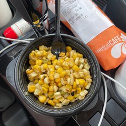 Tropical Smoothie Cafe - Jalapeño corn and southwest breakfast wrap