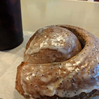 Glazed Donuts - Lemon poppy is stuff dreams are made of... Cold brew chaser. - Donuts Near Me - Key West, Florida