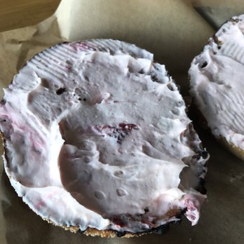 Seize the Bagel - Hazel Dell - Strawberry vegan cc-- sweet like cheesecake - Breakfast & Brunch Near Me - Vancouver, Washington Seize the Bagel - Hazel Dell - Strawberry vegan cc-- sweet like cheesecake - Breakfast & Brunch Near Me - Vancouver, Washington