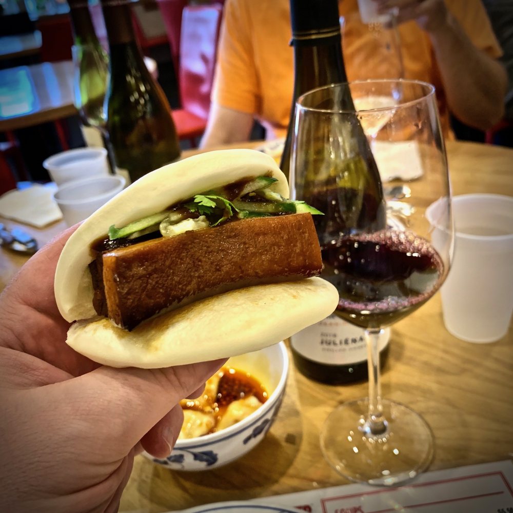 Dumpling Daughter - BRAISED PORK BELLY: Bao with cilantro & cucumber, and LEGAL BYOB - Bubble Tea Near Me - Weston, Massachusetts Dumpling Daughter - BRAISED PORK BELLY: Bao with cilantro & cucumber, and LEGAL BYOB - Bubble Tea Near Me - Weston, Massachusetts