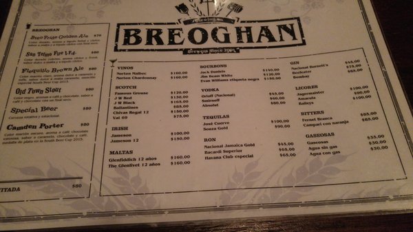 Menu photo 2 Breoghan Buenos Aires, C