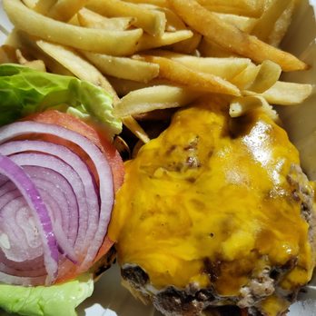 Nico's Pier 38 - Cheeseburger. Say hello to my messy friend. - Seafood Near Me - Honolulu, Hawaii