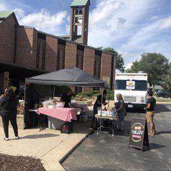 Rollin’ Tamales Y Mas - Prior to our truck a tent sent up at St. John's Lutheran Church July 2022