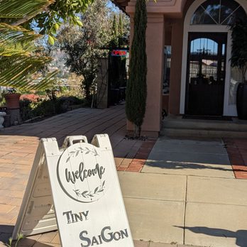Tiny Saigon - Their sign and entrance - Vietnamese Near Me - Corona, California Tiny Saigon - Their sign and entrance - Vietnamese Near Me - Corona, California