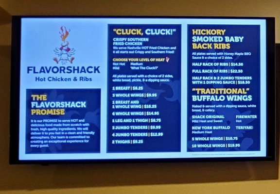 Menu photo 1 flavorshack Hot Chicken & Ribs Duncan, SC Menu photo 1 flavorshack Hot Chicken & Ribs Duncan, SC